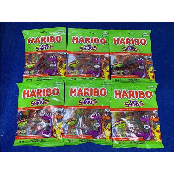 Haribo Twin Snakes Gummy Candy (6 x 175g)