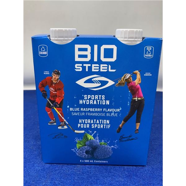 Bio Steel Sports Hydration Blue Raspberry Flavour (4 x 500ml)