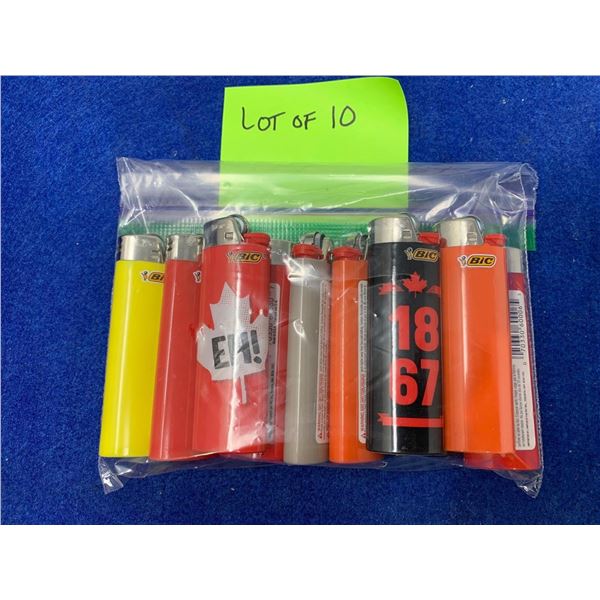 Lot of 10 BiC Lighters