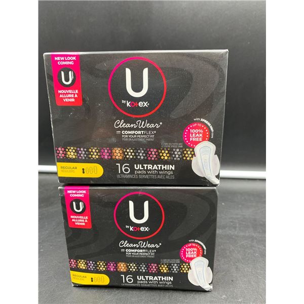 U by Kotex Ultrathin Pads with Wings (2 x 16)