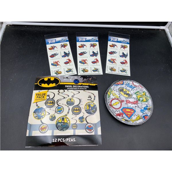 Lot of Justice League Party Supplies