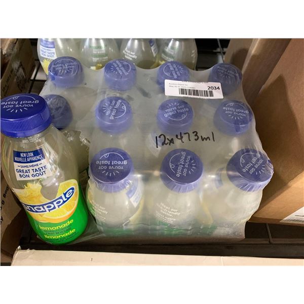 CASE LOT -Snapple Lemonade 12x 473ml