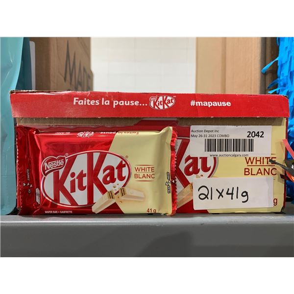 CASE LOT -KitKat White Candy Bar 21x41g