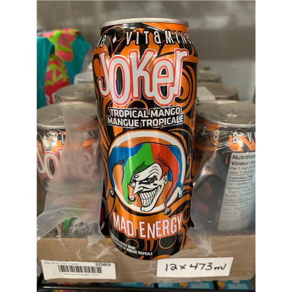 CASE LOT -Joker Energy Drink Tropcal Mango 12x473ml