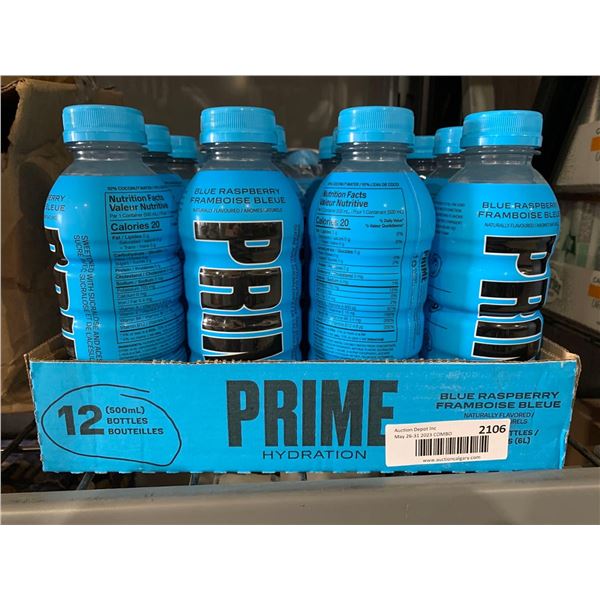 CASE LOT -Prime Hydration Blue Raspberry 12 x 500ml