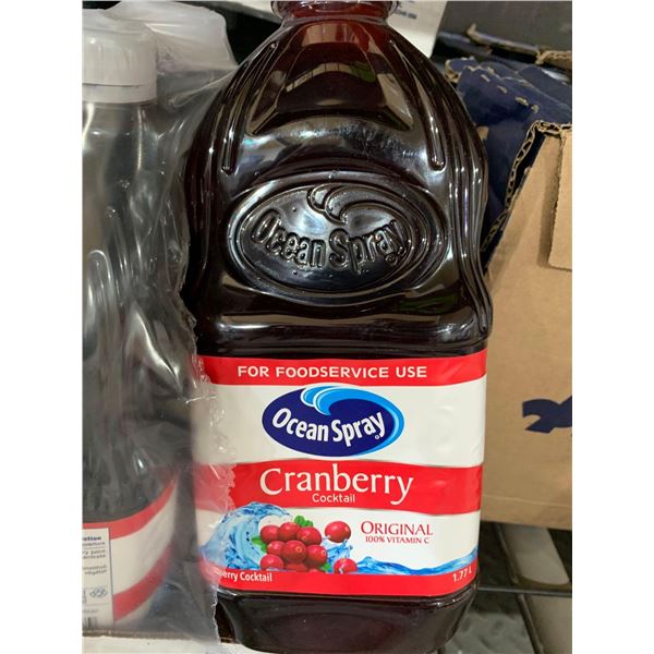 CASE LOT Ocean Spray Cranberry Juice Cocktail 8x1.77L