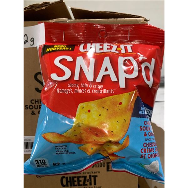 CASE LOT - Cheeze-It Snap'd Cheddar & Sour Cream & Onion Crackers 6x62g