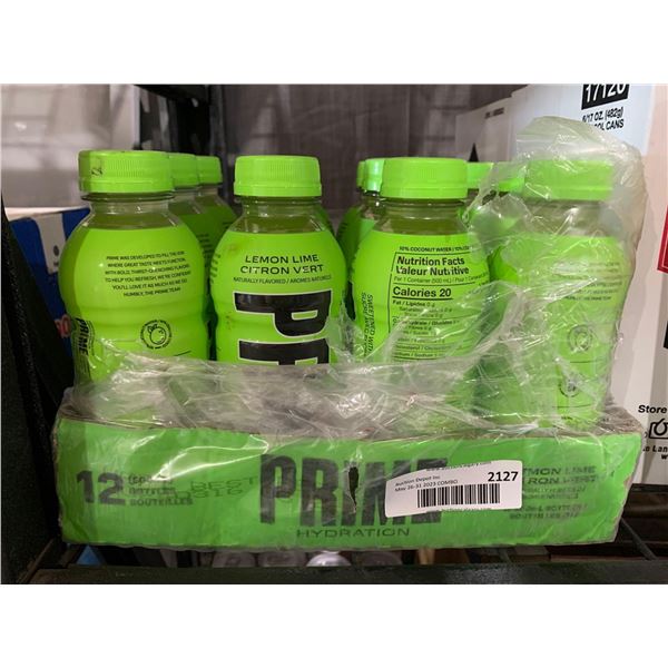 CASE LOT -Prime Hydration Lemon Lime 12 x 500ml