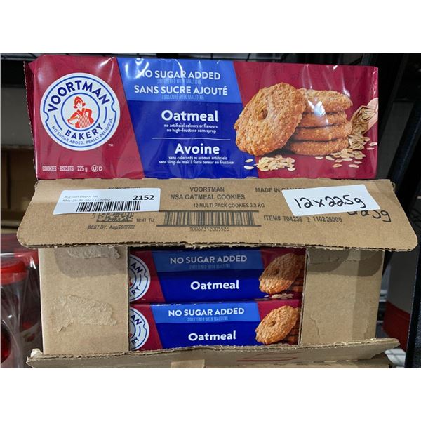 CASE LOT - Voortman Oatmeal Cookies 12x225g