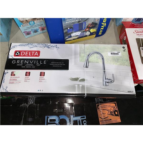 Delta Grenville Chrome Finish Single Handle Kitchen Faucet