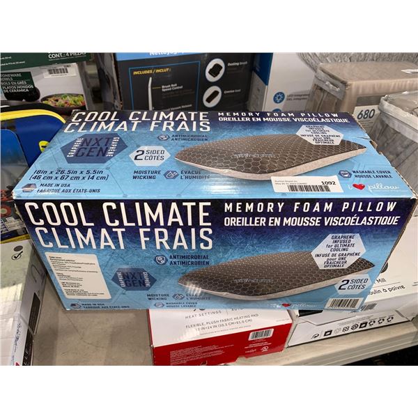 Cool Climate Memory Foam Pillow