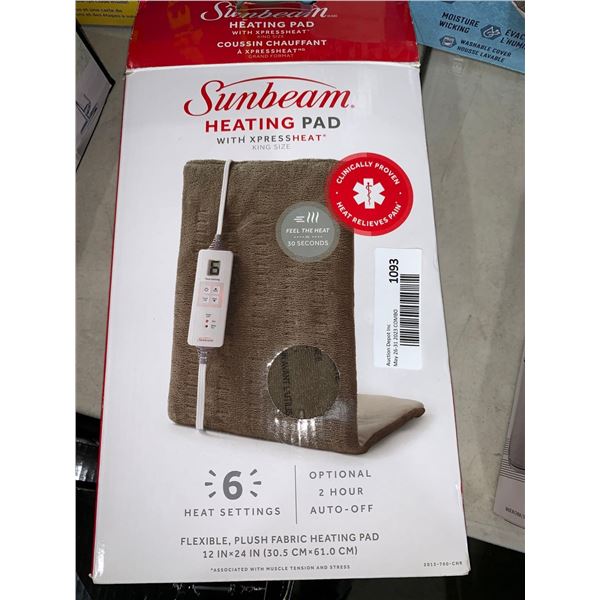 Sunbeam Heating Pad W/ Express Heat King Size