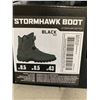 Image 2 : Icon Stormhawk Motorcycle Boot Waterproof Men's size 9.5 Black