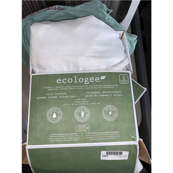 Ecologee Total Blackout Grommet Window Curtain Pair 52"x90" each