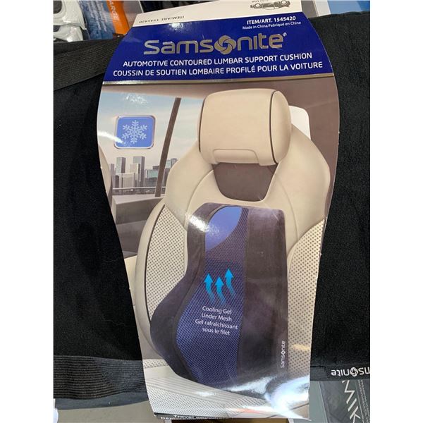 Samsonite Automotive Contoured Lumbar Support Cushion