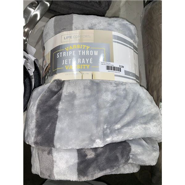 Life Comfort Varsity Stripe Throw 60"x70"