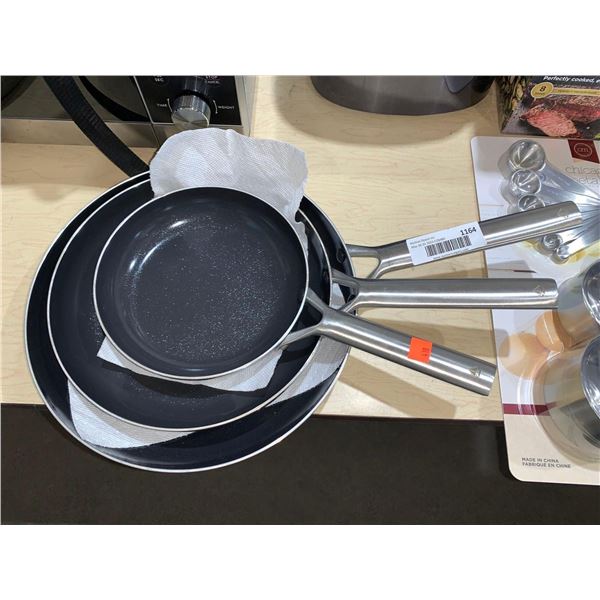 Blue Diamond 3 pc Fry Pan Set