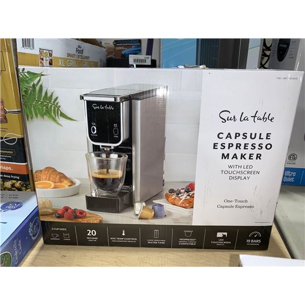 Sur La Table Capsule Espresso Maker W/ LED Touchscreen Display