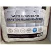 Image 2 : Hotel Grand King Size White Down Duvet All Season Medium Weight