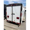 Image 20 : International 14 ft x 5.5 ft enclosed Utility Trailer , white , double barn doors, VIN 4RACS121X9N06