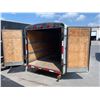 Image 23 : International 14 ft x 5.5 ft enclosed Utility Trailer , white , double barn doors, VIN 4RACS121X9N06