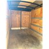 Image 8 : International 14 ft x 5.5 ft enclosed Utility Trailer , white , double barn doors, VIN 4RACS121X9N06