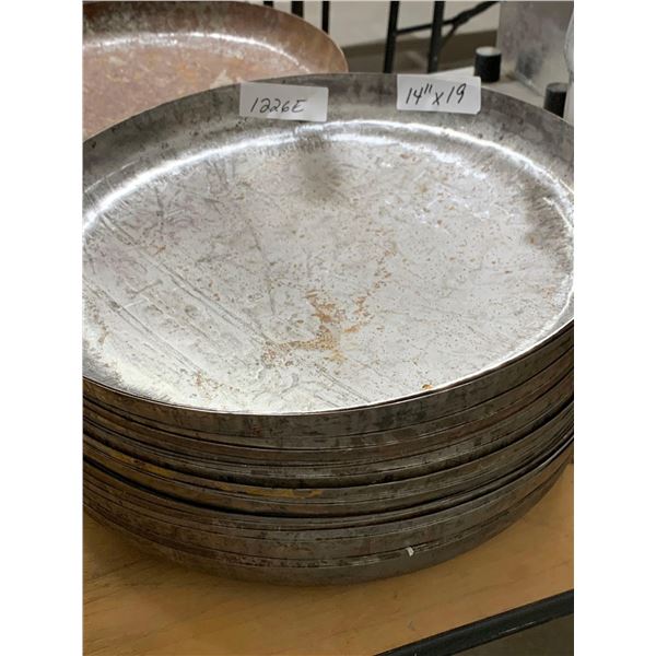 Lot of 19   14" Steel Pans