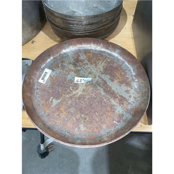 Lot of 10   16 1/2" Steel Pans