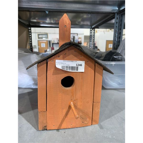 Locally handcrafted Wooden & Shingled Bird House