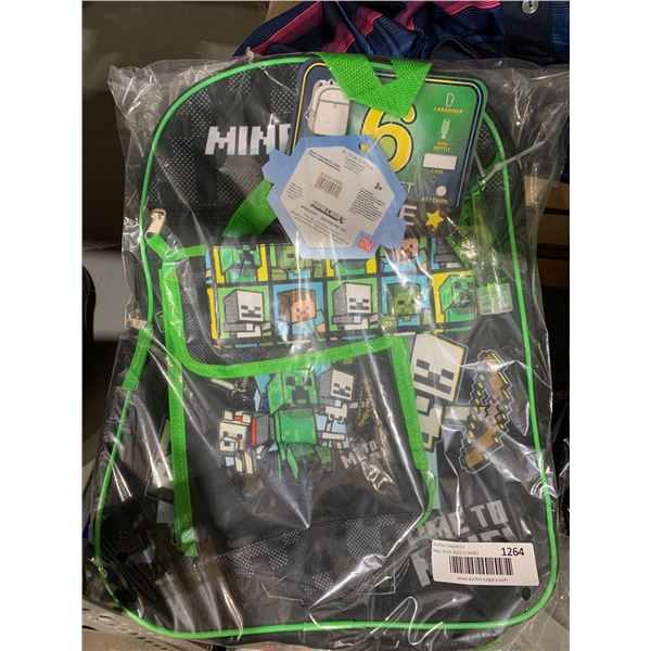 Minecraft 6 Piece Backpack Set
