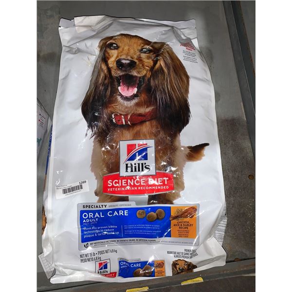 Hills Science Diet Oral Care Adult Dog Food 15LB Bag