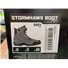Image 3 : Icon Stormhawk Motorcycle Boots Grey Men's Size 12