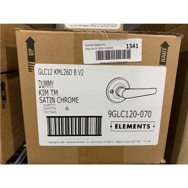 Weiser Kim Half Dummy Levers - Satin Chrome Lot of 6