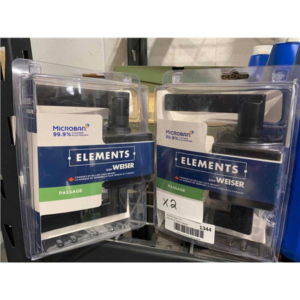 Weiser Elements Passage Door handles Lot of 2