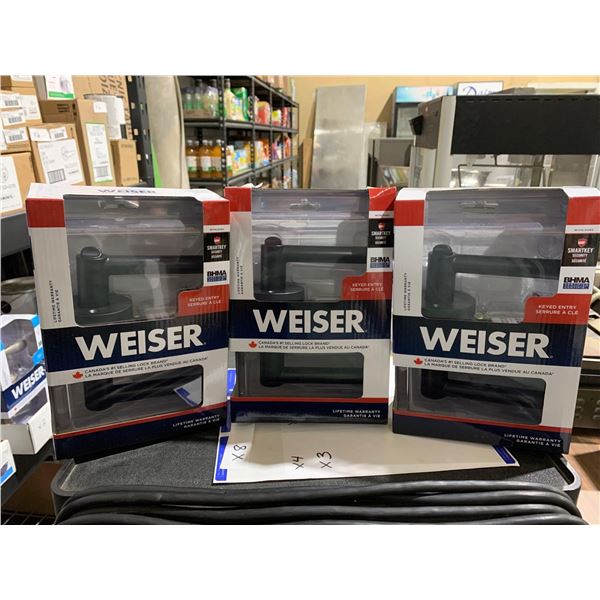 Weiser Smart Key Security Keyed Entry Lot of 3