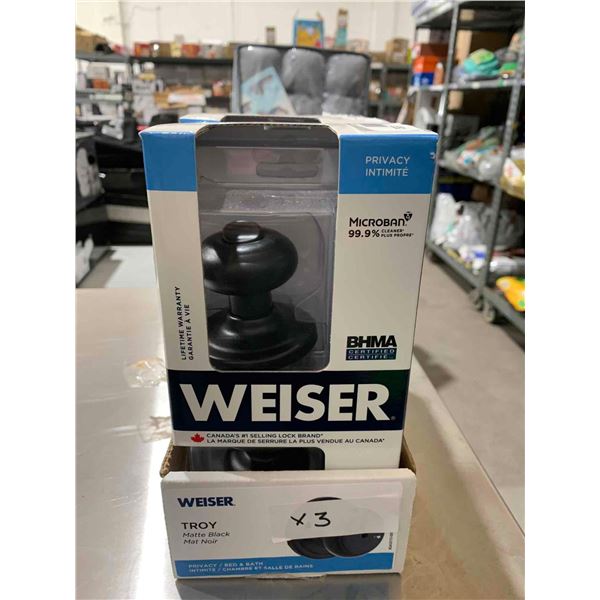 Weiser Privacy Door handles Lot of 3