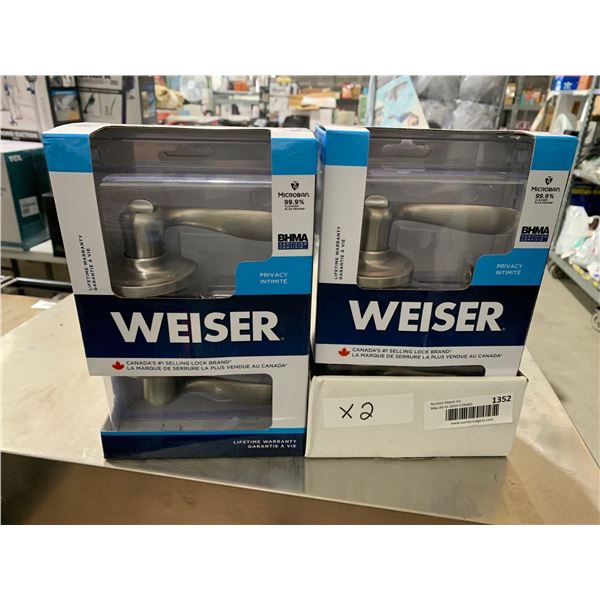 Weiser Privacy Door handles Lot of 2