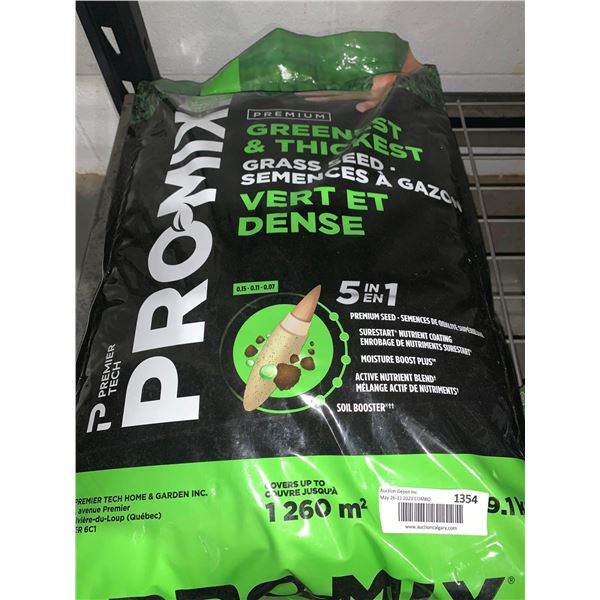 Pro-Mix Premium Greenest & Thickest Grass Seed Covers up to 1260 m2  9.1kg