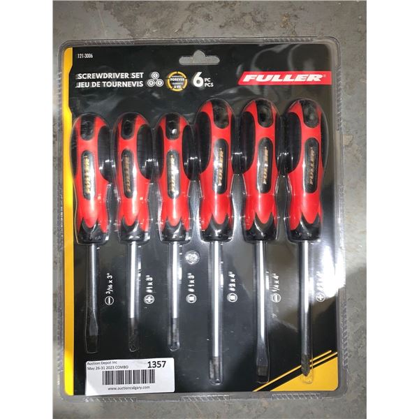 NEW Fuller Screwdriver Set 6 pieces