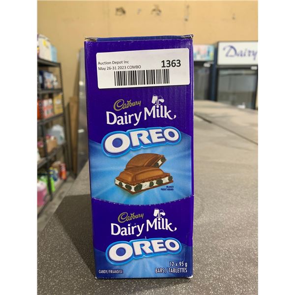 Cadbury Dairy Milk Oreo Cookie Bits And Vanilla Creme Chocolate Bars 12 x 95g