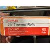 Image 2 : Staples 2 1/4" Thermal Rolls 2 1/4" x 60'  Package of 80 Rolls