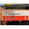 Image 2 : Staples 2 1/4" Thermal Rolls 2 1/4" x 60' Package of 80 Rolls