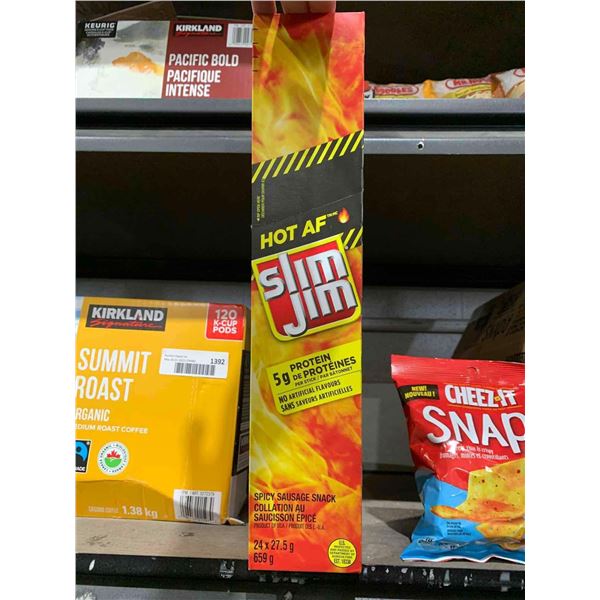 Slim Jim Hot AF Spicy Sausage Snack 24 x 27.5g