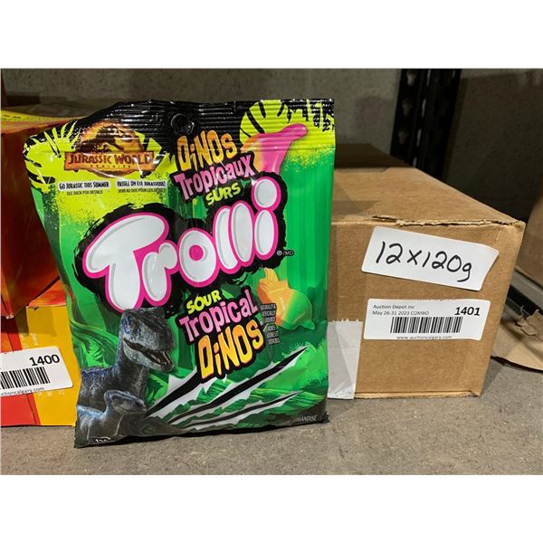 Jurassic World Trolli Sour Tropical Dinos 12 x 120g