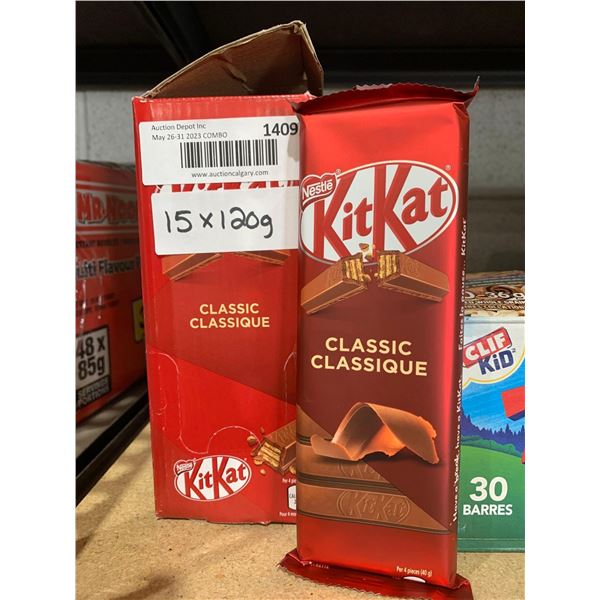 Nestle Kit kat Classic Chocolate Bar 15 x 120g