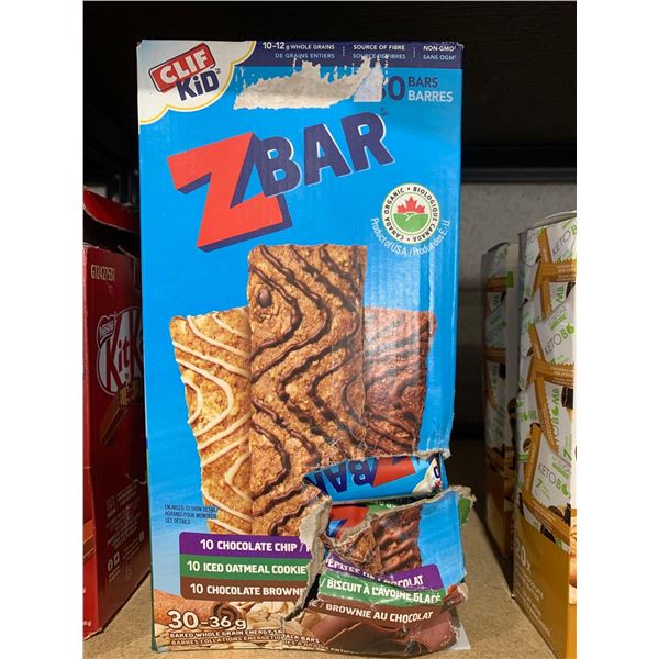 Cliff Kid Z Bar 3 Flavor Variety Pack 30 x 36g