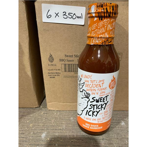 Sweet Sticky Icky BBQ Sauce 6 x 350ml