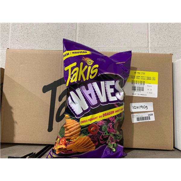 Takis Waves Dragon Sweet Chili Chips 10 x 190g