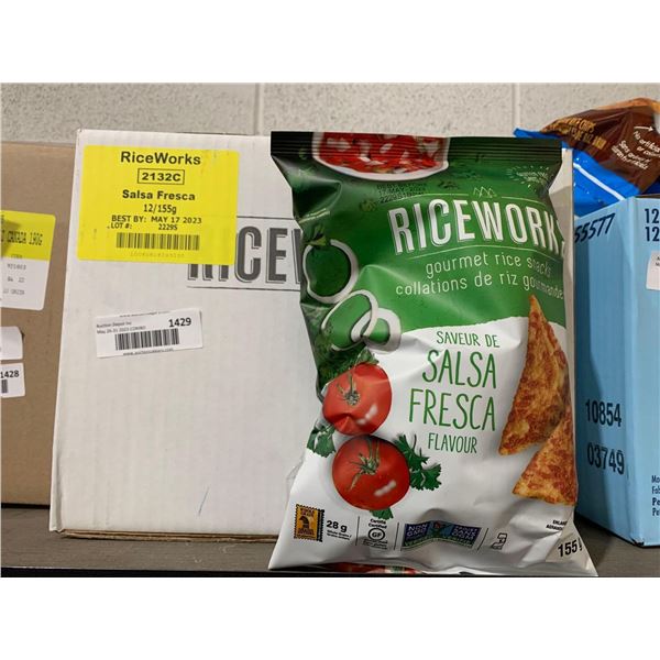 RiceWorks Gourmet Rice Snacks Salsa Fresca Flavor 12 x 155g
