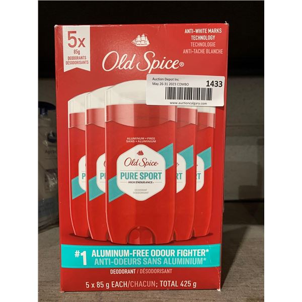 Old Spice Pure Sport High Endurance Deodorant 5 x 85g